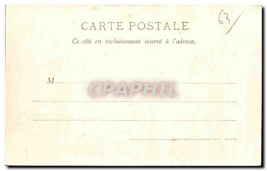CPA St Nectaire Le Haut Eglise Pomane Etablissement Thermal — Rückseite