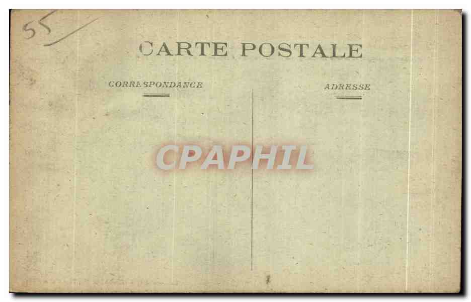 SOMMEILLE (Meuse) — Le clocher de l'église debout au milieu des ruines du village — L. G. H., Visé Paris — Verso