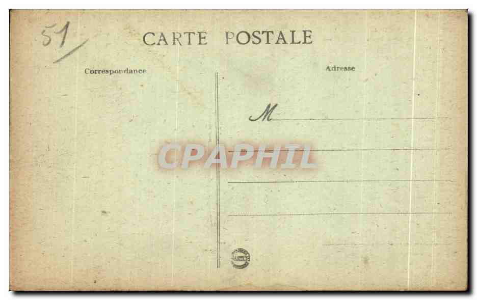 CPA Suippes (Marne) La Place de la Mairie Militaria  — Rückseite