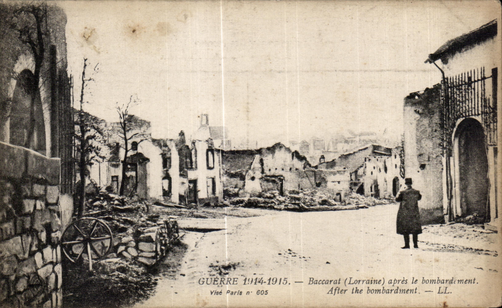 Baccarat (Lorraine) — après le bombardement — Visé Paris n° 605