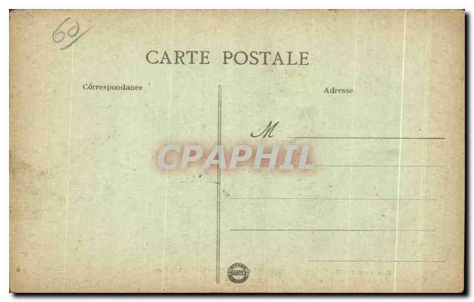 Château de VILLE (Oise) — ruines après la guerre 1914-17 — L. C. H. Paris, n° 660 — Verso