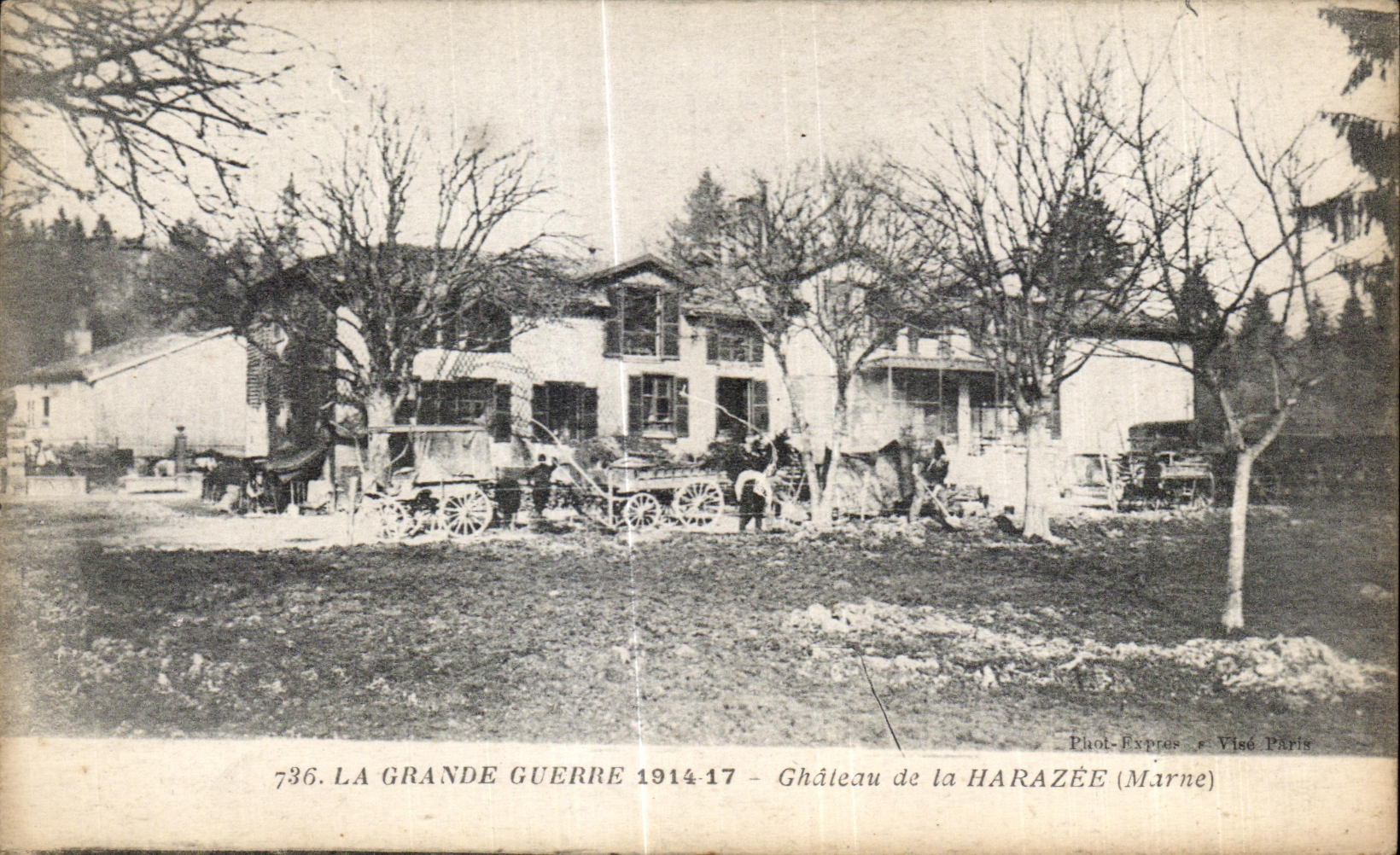 CPA La Grande Guerre Chateau de la Harazee (Marne) Militaria 