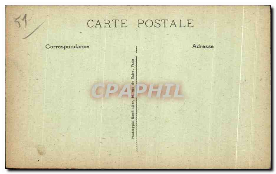 CPA La Grande Guerre Chateau de la Harazee (Marne) Militaria  — Back