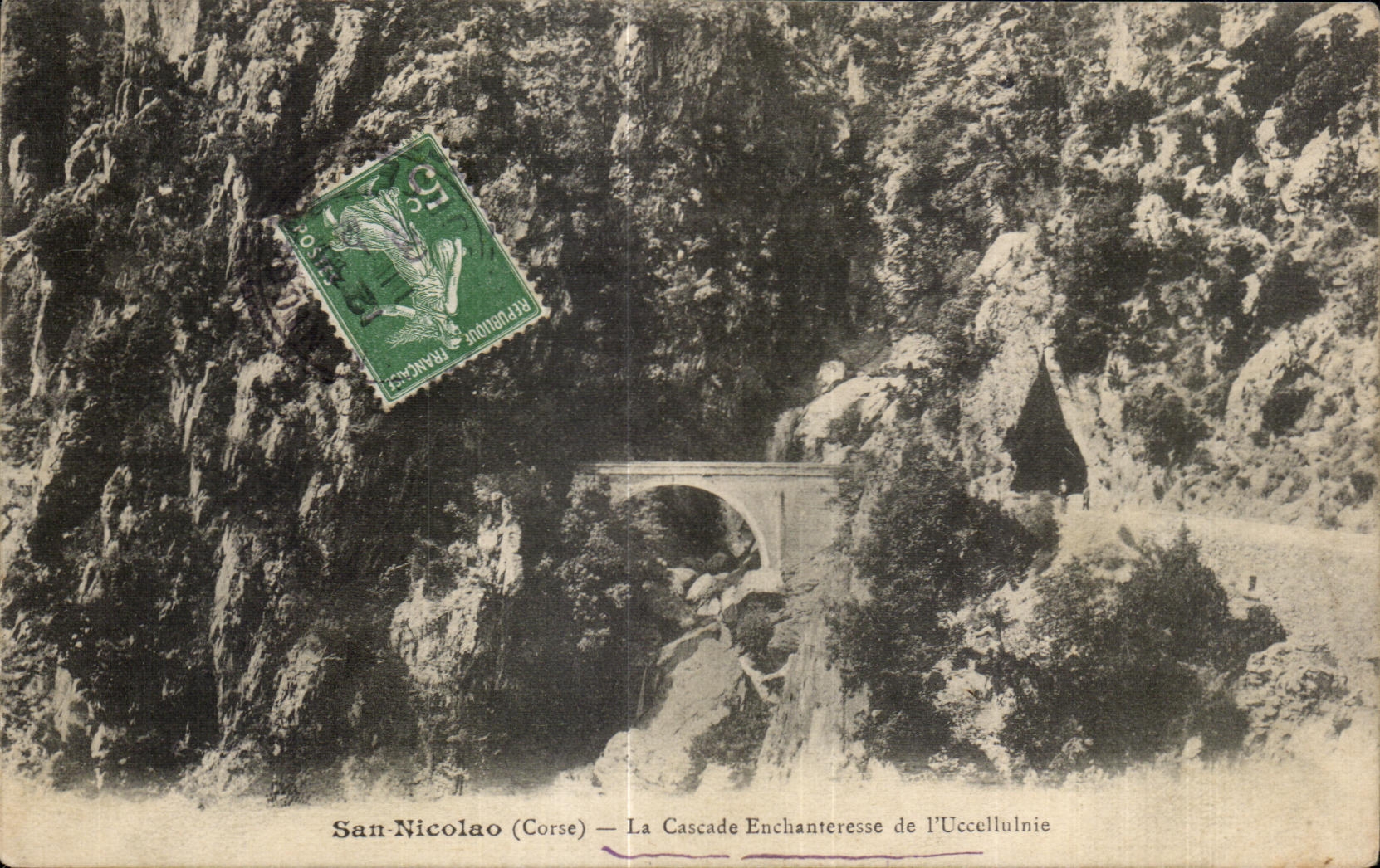 San-Nicolao (Corse) — La Cascade Enchanteresse de l'Uccellulnie — éditeur inconnu