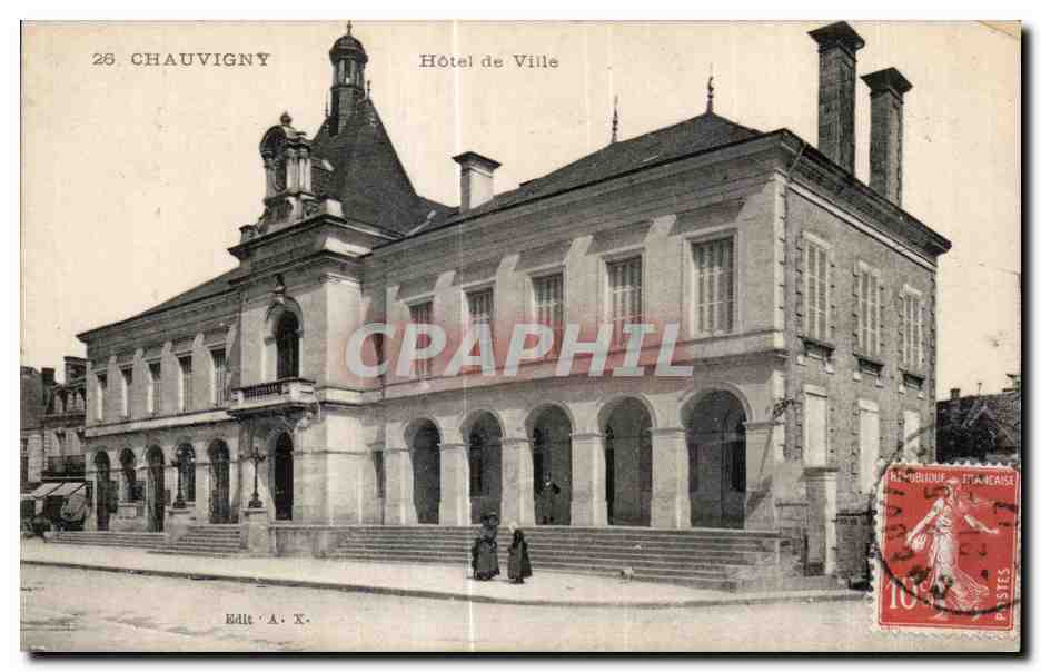 CPA Chauvigny Hotel de Ville