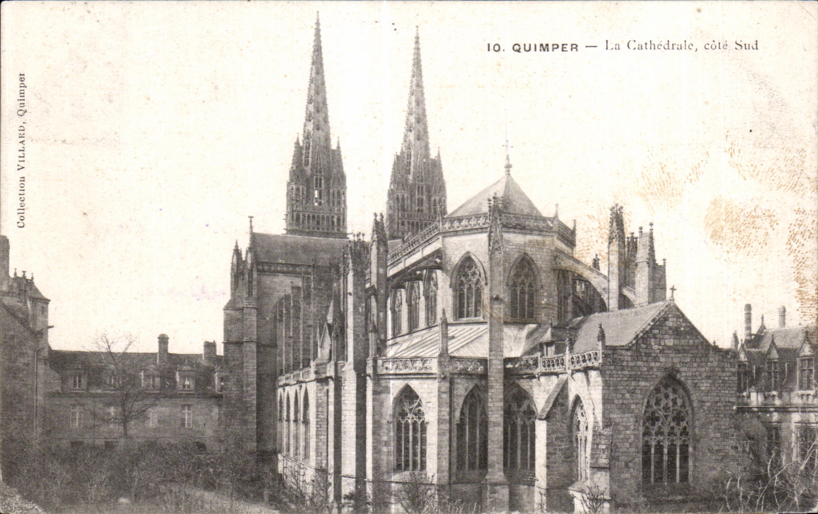 CPA Quimper La Cathedrale cote Sud