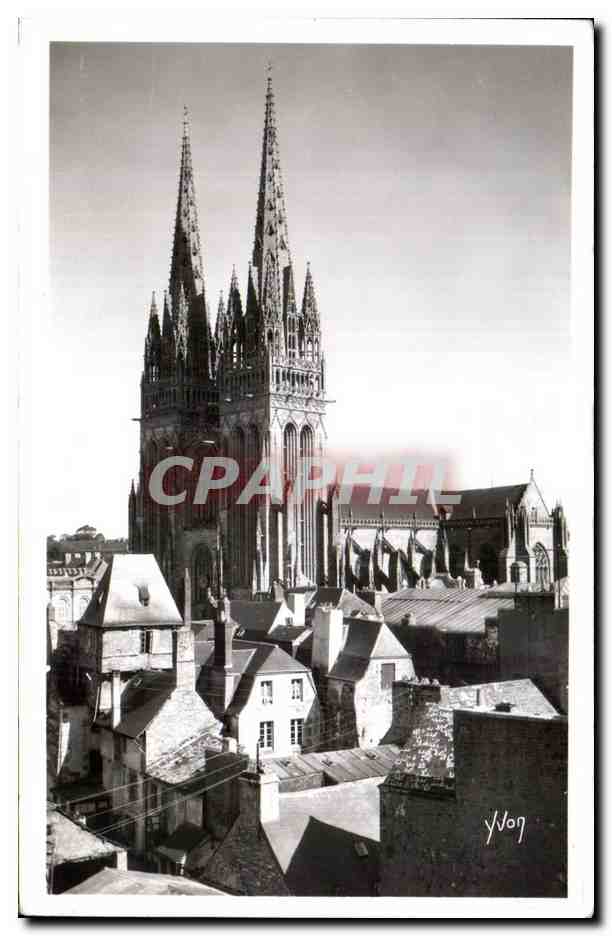 CPA Quimper Finistere La Castedrale