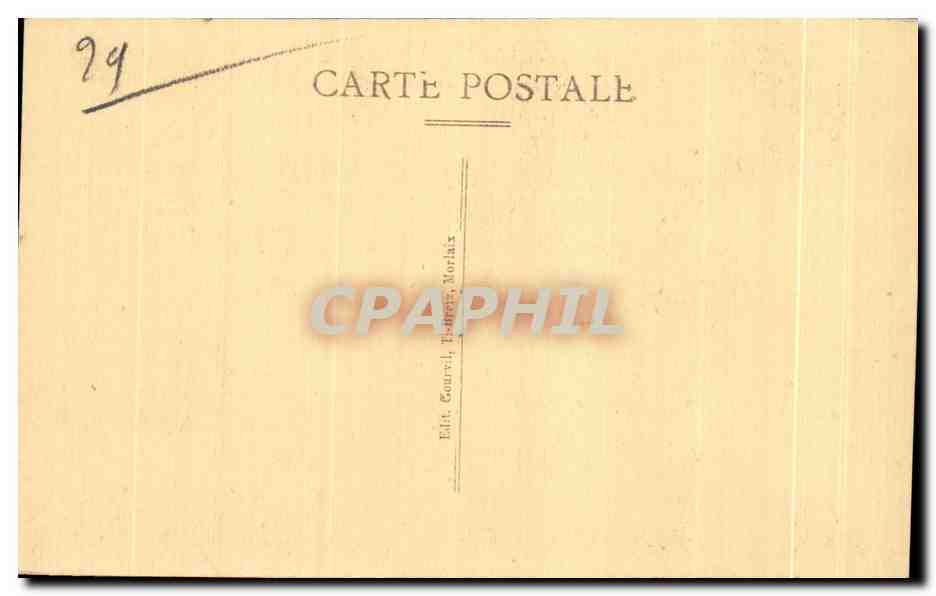 CPA Morlaix Rue Ange de Guernisac Vieilles Maisons — Rückseite