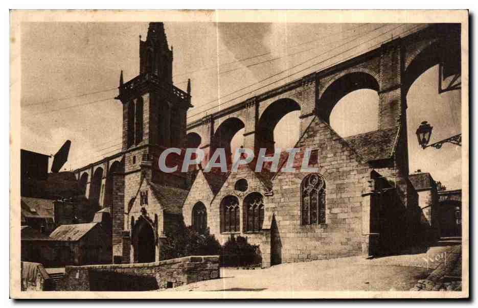 CPA Morlaix Eglise Sainte Melaine