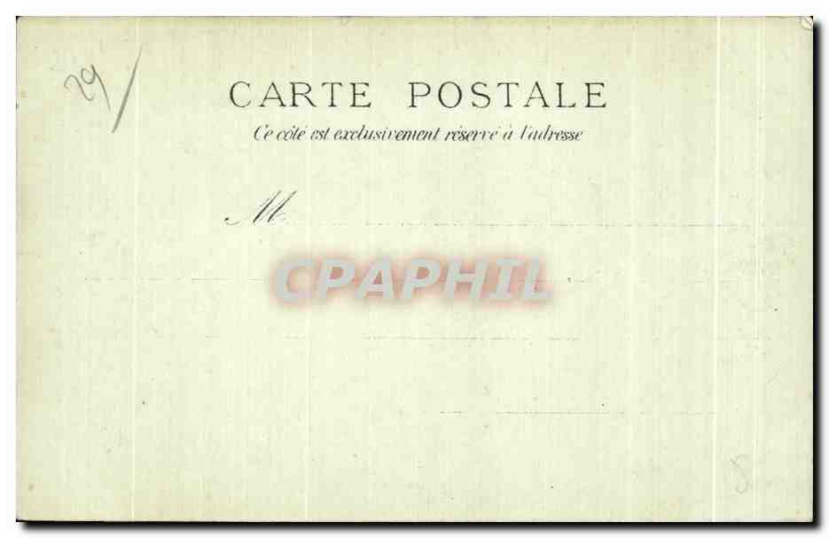 CPA Rade de Morlaix Le Chateau du Taureau — Rückseite