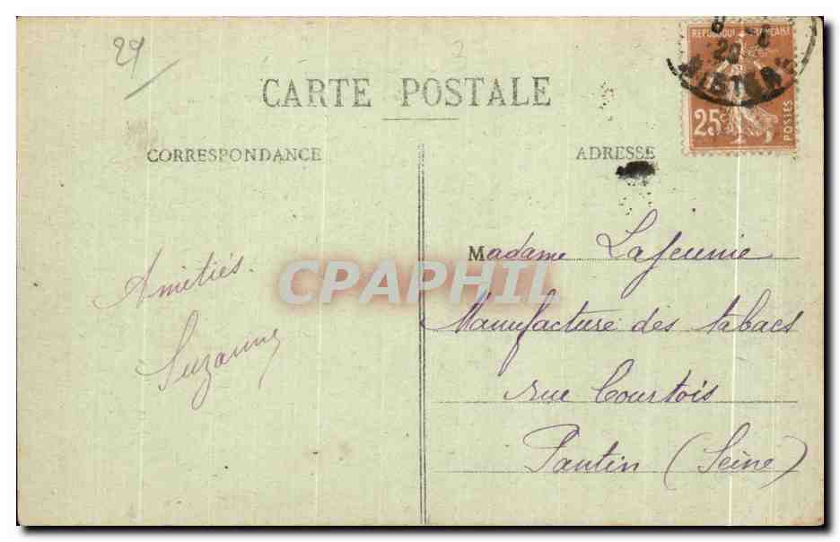 CPA Rade de Morlaix L lle Louet le Chateau du Taureau — Rückseite