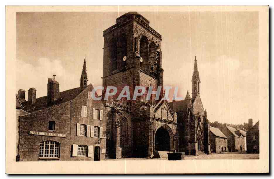 CPA Locronan Finistere L Eglise