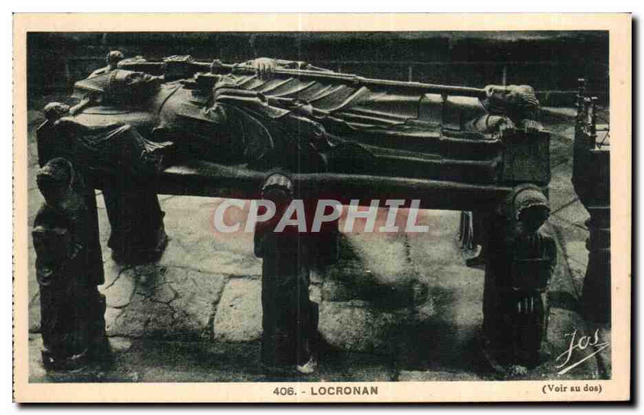 CPA Locronan Tombeau gothique du XVI siecle de Saint Ronan dans le Penity bati par Renee de France