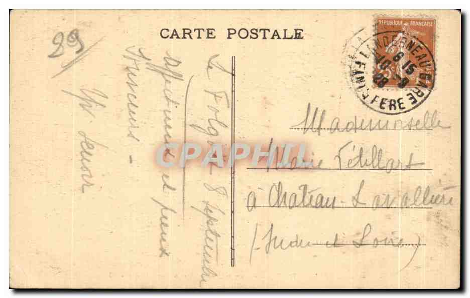 CPA Le Folgoet Vue interieure de I Eglise Le Jubs et la Chaire a precher — Rückseite
