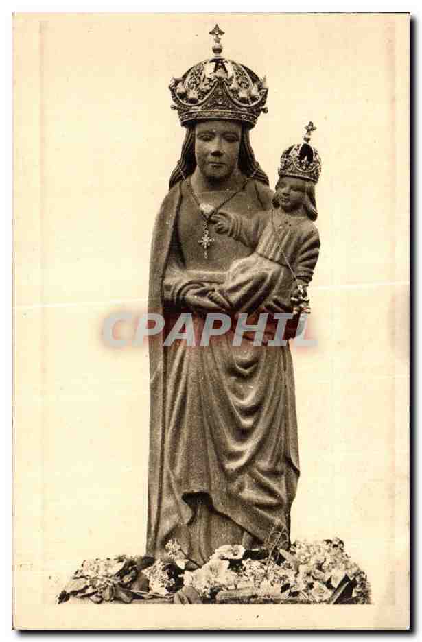 CPA Ar Fologoat Our Lady of Folgoat Statue