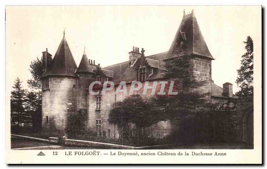CPA Le Folgoet Le Doyenne ancien Chateau de la Duchesse Anne