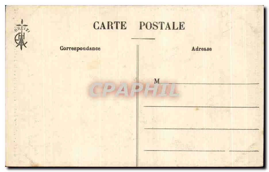 CPA L Eco Homo en granit de la Basilique du Folgoet — Rückseite