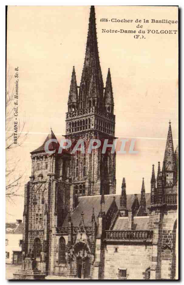 CPA Clocher de la Basilique de Notre Dame du Folgoet