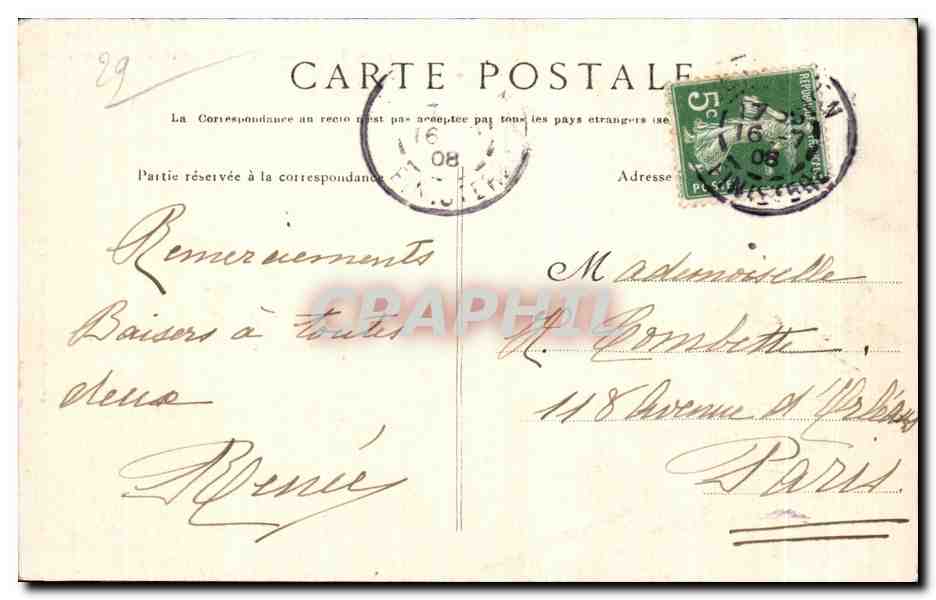 CPA Le Folgoat Le Portail du Transept et le Calvaire — Rückseite