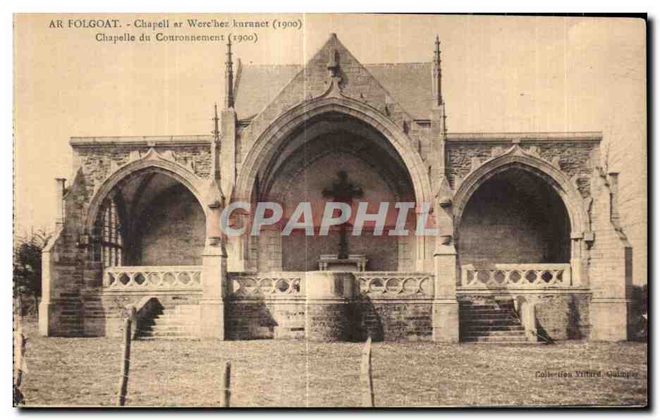 CPA AR Folgoat Chapelle du Couronnement 1900
