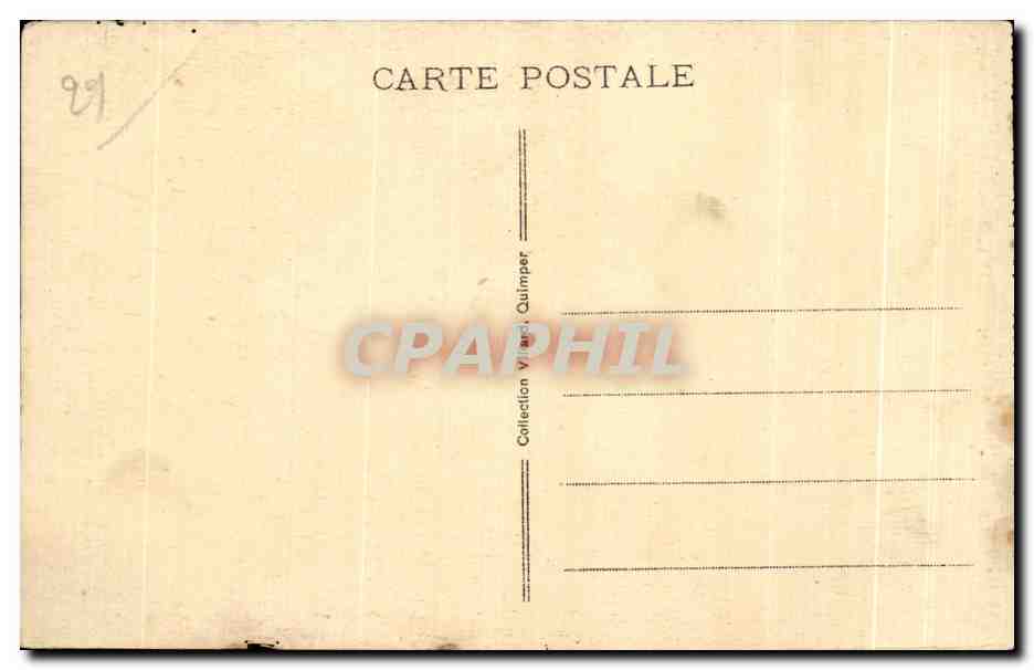 CPA AR Folgoat Vue interiere de l Eglise le Jube et la Chaire a precher — Rückseite