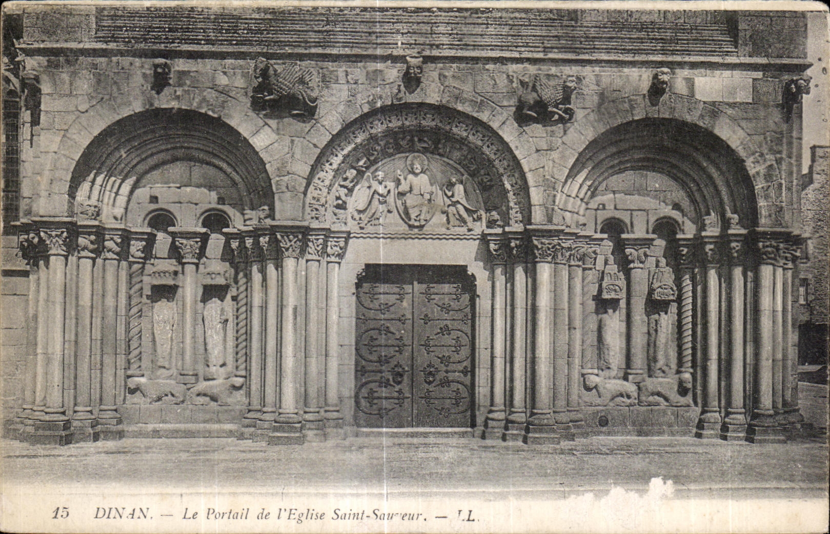Dinan — Le Portail de l'Église Saint-Sauveur — I.L.