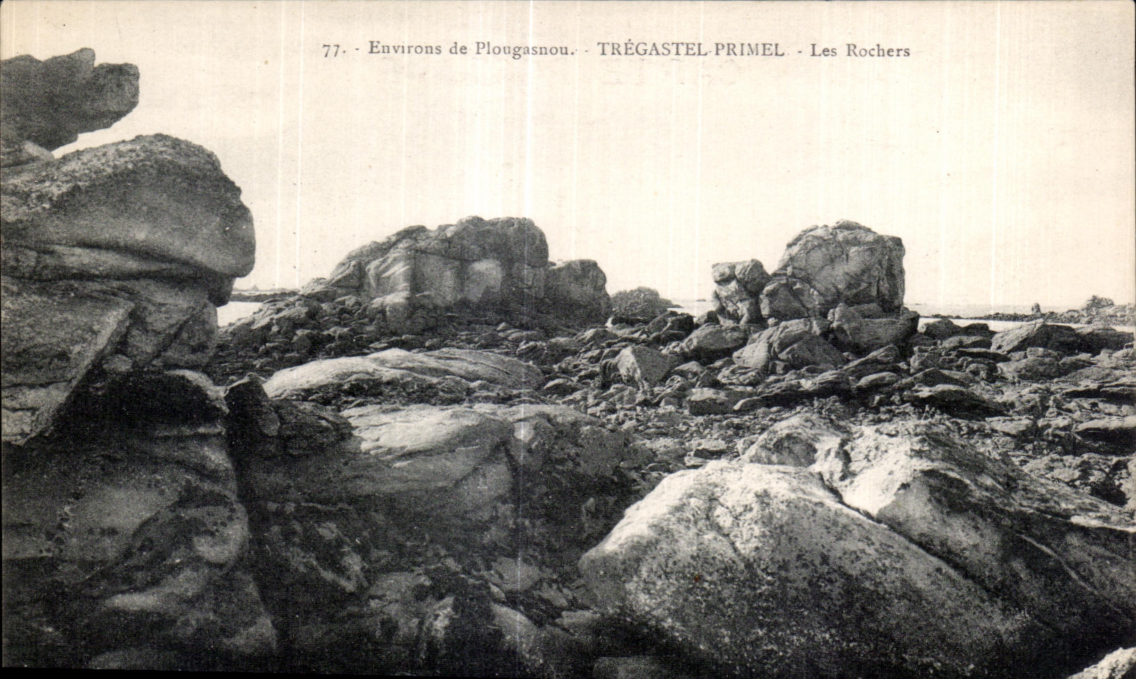 CPA Environs de Plogasnou Tregastel Primel Les Rochers