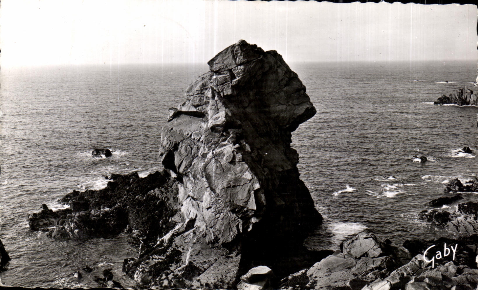 CPA Le Diben en Plougasnou Finistere Le Sphinx ou Rocher de l Empereur