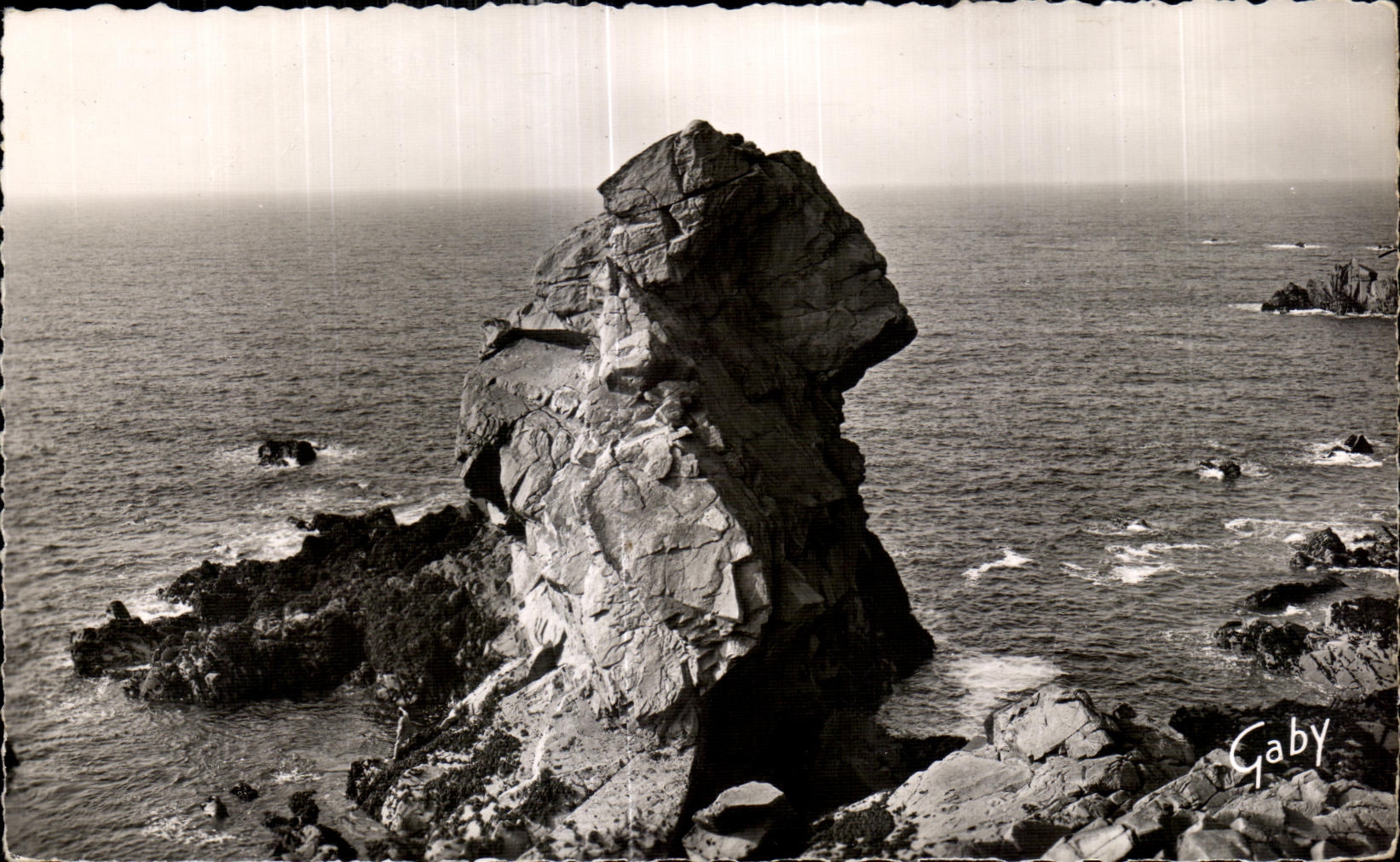 CPA Le Diben en Plougasnou Finistere Le Sphynx ou Rocher de l Empereur