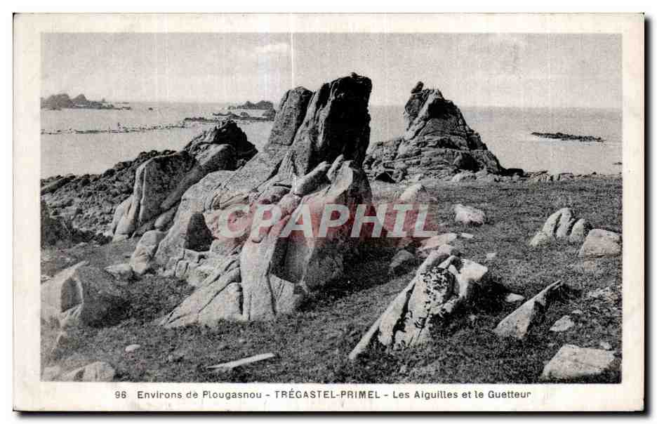 CPA Environs de Plougasnou Tregastel Primel Les Aiguilles et le Guetteur