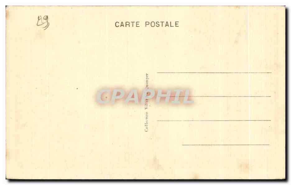 CPA Quimper Le Point de la Prefecture — Rückseite