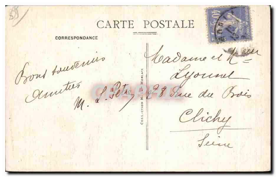CPA Environs de Plougasnou Tregastel Le Diben Les Grands Rochers a I Entree du Port — Rückseite