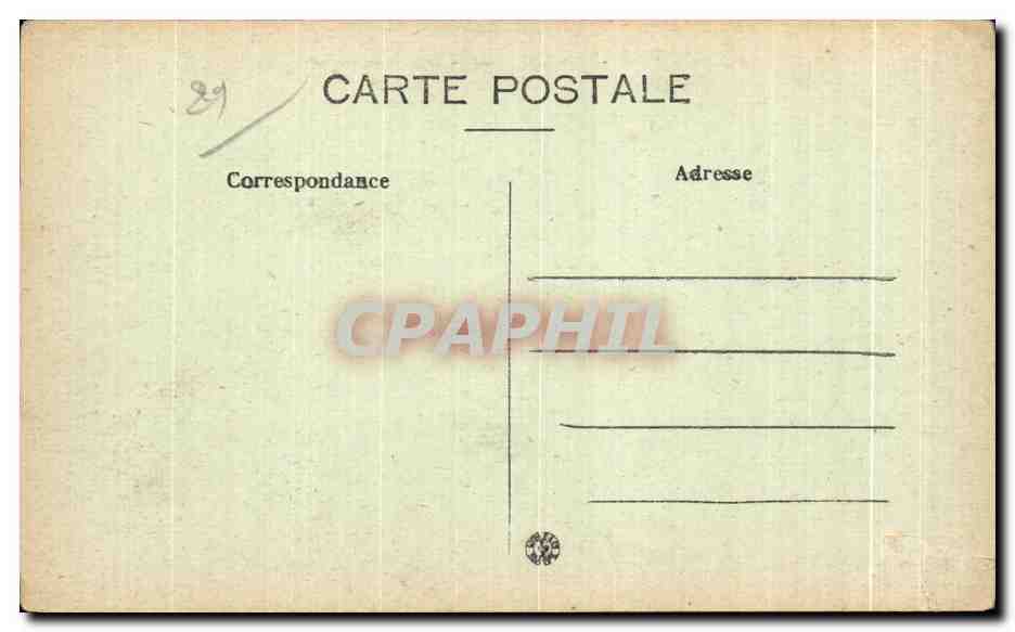 CPA Tregastel Primel Les Rochers de la Falaise — Rückseite