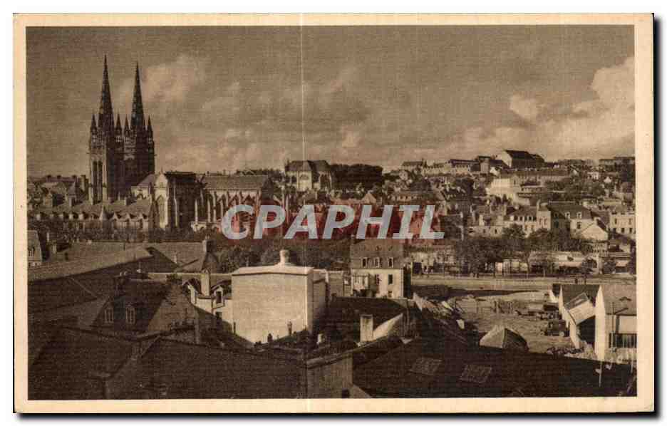 CPA Quimper Finistere Vue generale