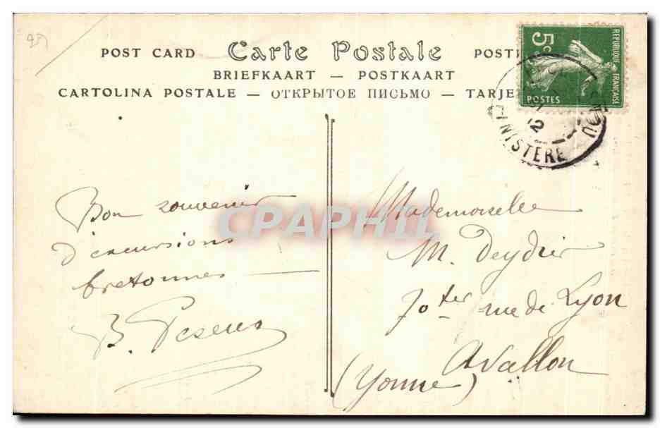 Tregastel-Primel (Finistère) — Rocher de l'Empereur Romain — éditeur ND, n° 739 — Rückseite