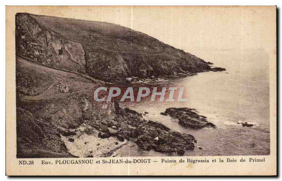 CPA Environs Plougasnou et St Jean du Doigt Pointe de Begrassia et la Baie de Primel