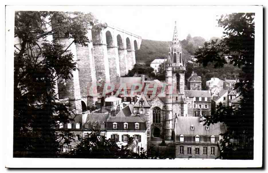 CPA Morlaix Le Viaduc et Vue panoramique sur Sainte Melaine
