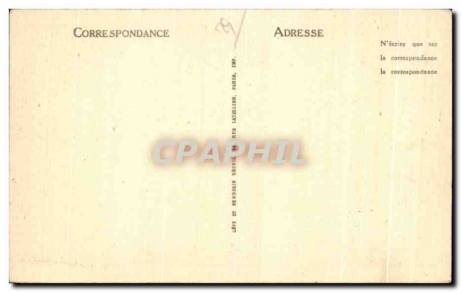 CPA Morlaix La Place thiers et le viaduc — Rückseite