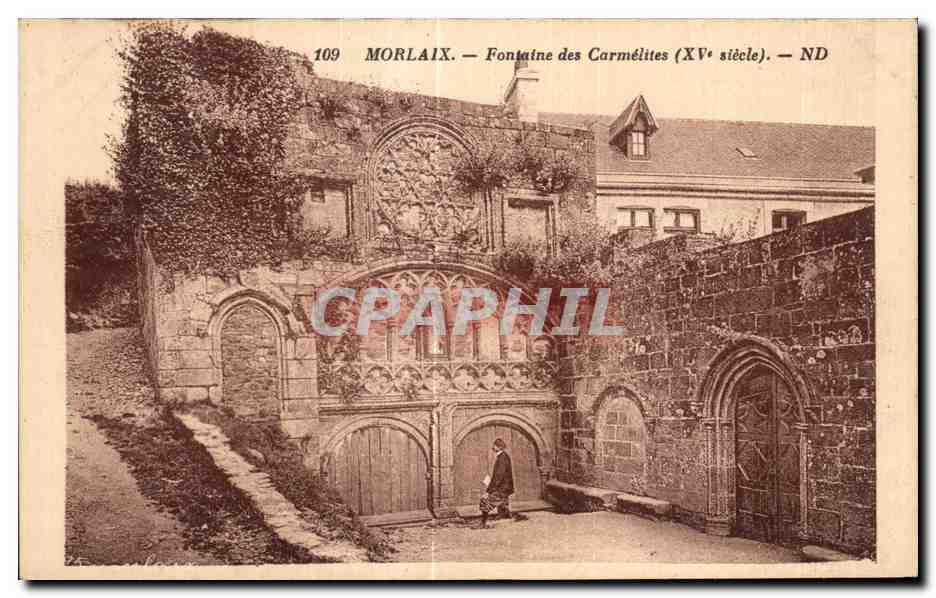 CPA Morlaix Fontaine des Carmelites