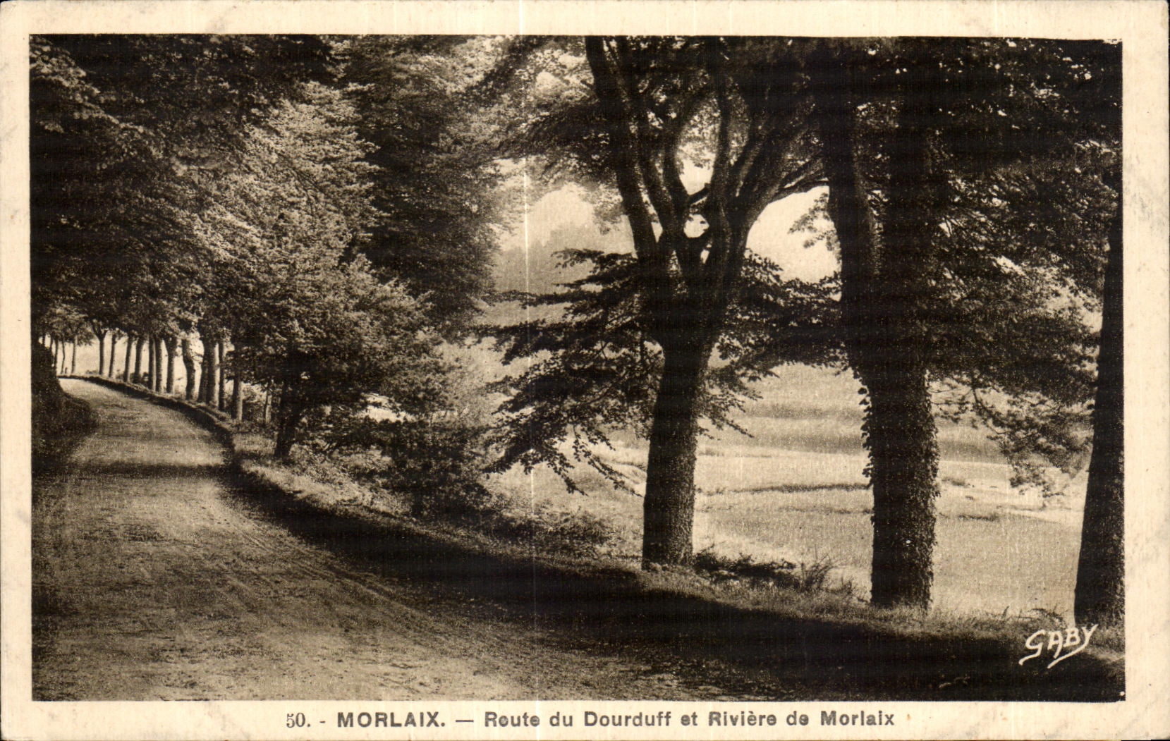 CPA Morlaix Route du Dourduff et Riviere de Morlaix
