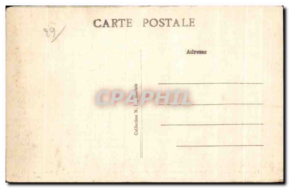 CPA Baie de Morlaix Chateau du Taureau ou fut enferme de la Chaletais en 1791 et Blanqui en 1871 — Rückseite