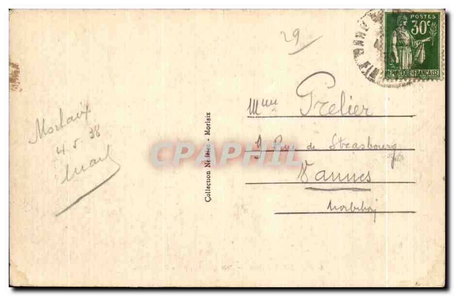 CPA Morlaix Vue Generale prise du Chateau — Rückseite