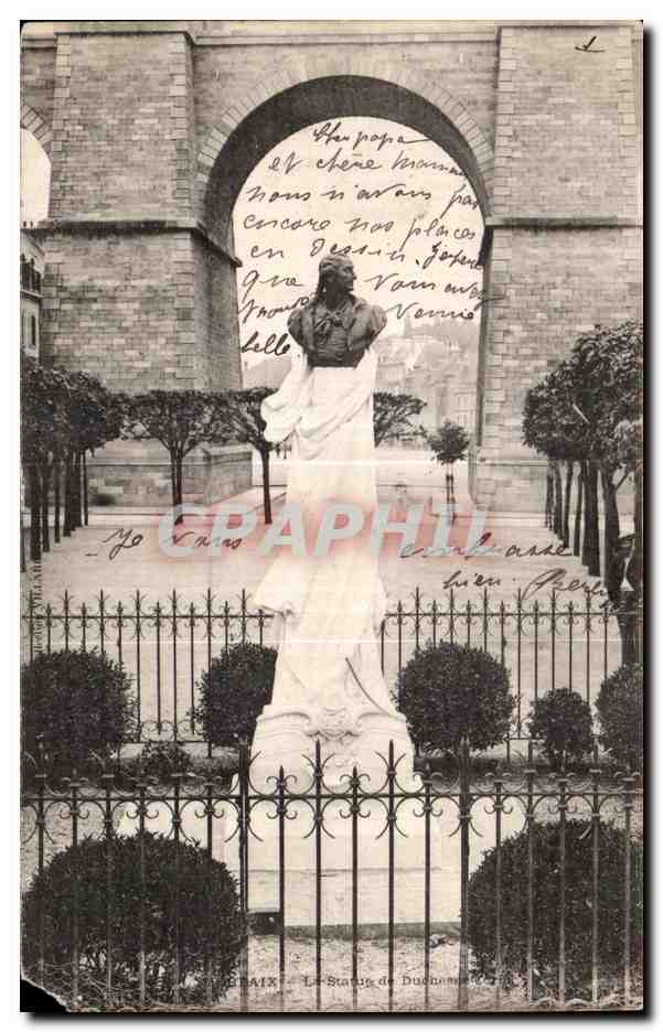 Le Statue de Duchesne — Place de la République — Éditeur : L. VILLARD, n° 218