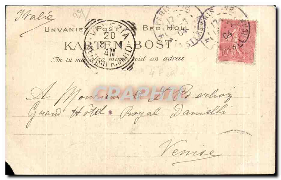 Le Statue de Duchesne — Place de la République — Éditeur : L. VILLARD, n° 218 — Reverso