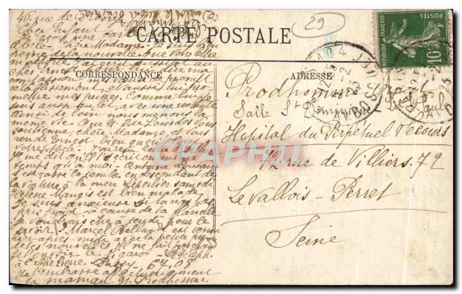 CPA Morlaix L Eglise Saint Melaine — Rückseite