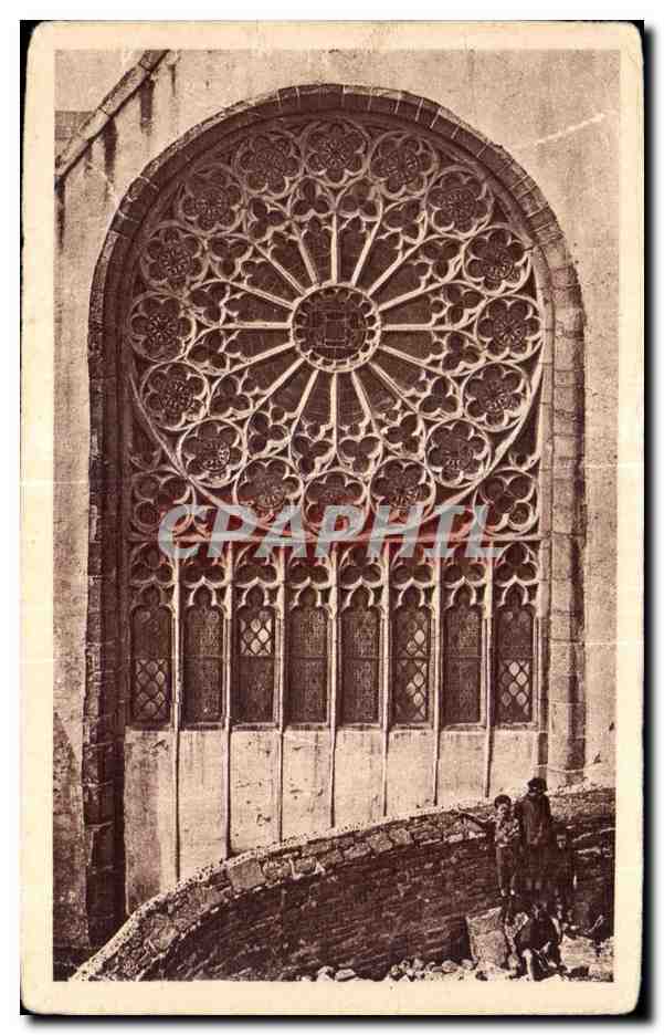 Ancienne église des Jacobins — La grande rosace du musée — Imp. Neurden, Paris