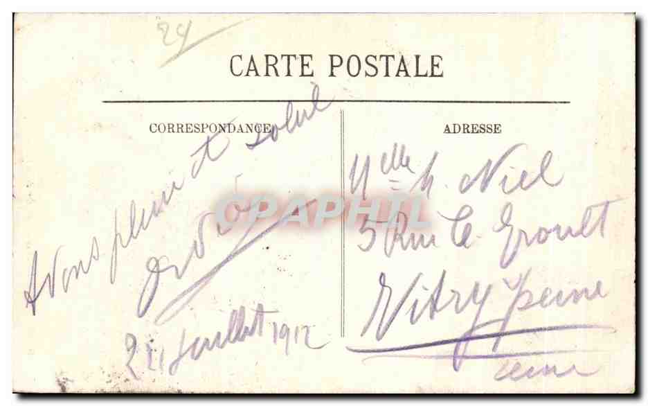 CPA Morlaix Port de l Escalier de la Grande Rue  — Rückseite