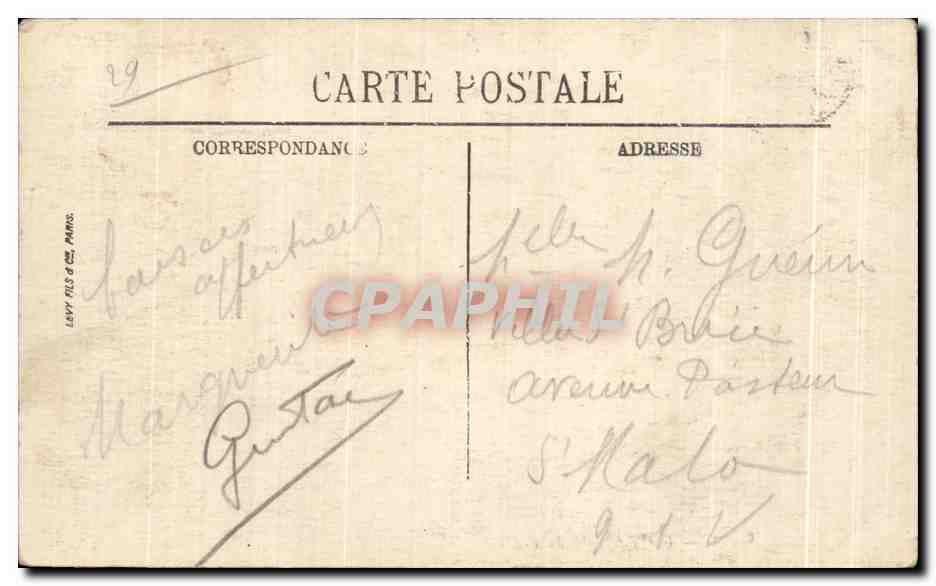 CPA Morlaix Vue d ensemble du Viaduc — Rückseite