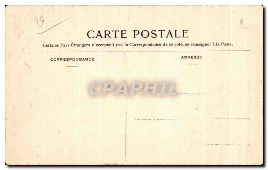 CPA Morlaix Fontaine des Carmelites — Rückseite