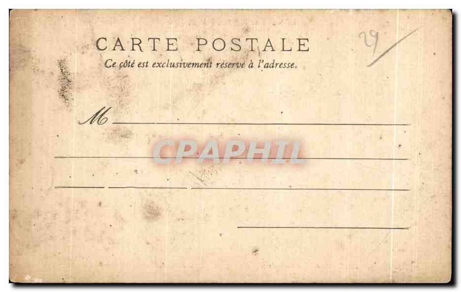 CPA Environs de Morlaix La Salette Bateau — Rückseite